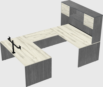 U-shaped desk
