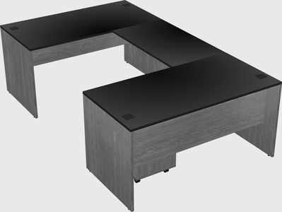 U-shaped desk