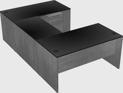 U-shaped desk