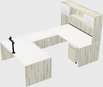 U-shaped desk