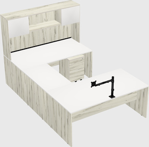 U-shaped desk