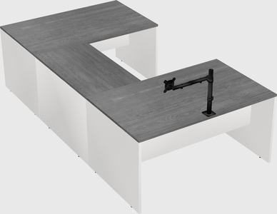 U-shaped desk