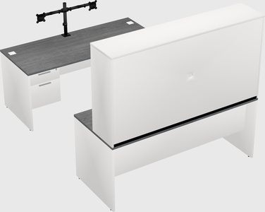 U-shaped desk