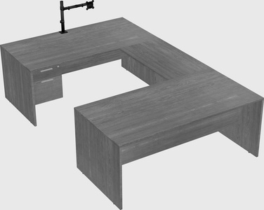 U-shaped desk