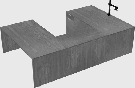 U-shaped desk