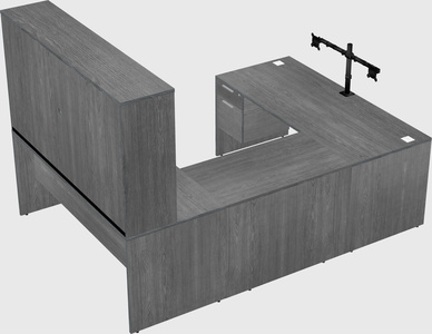 U-shaped desk