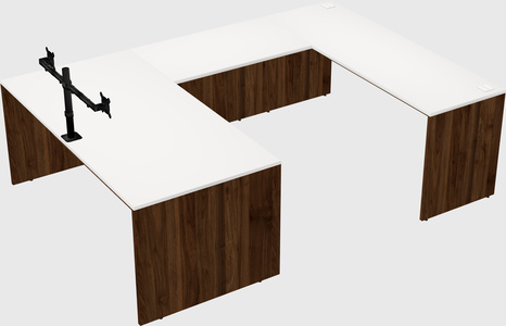 U-shaped desk