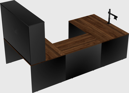 U-shaped desk