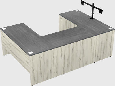 U-shaped desk