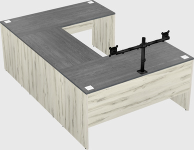 U-shaped desk