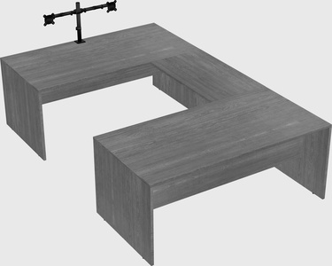 U-shaped desk