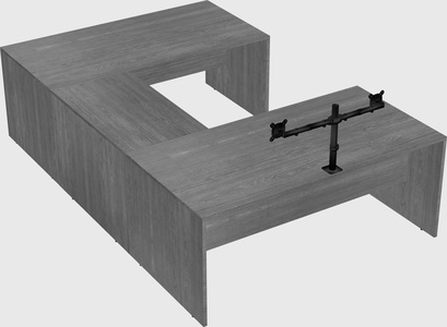 U-shaped desk
