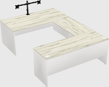 U-shaped desk
