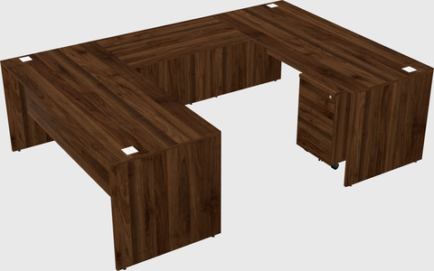 U-shaped desk