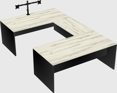 U-shaped desk