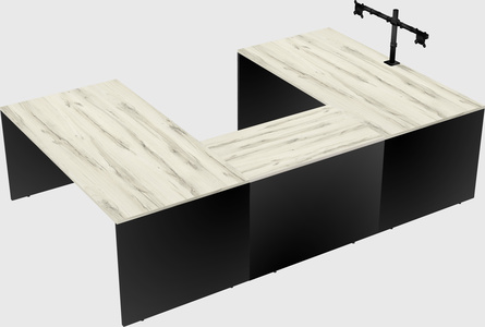 U-shaped desk