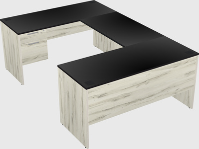 U-shaped desk
