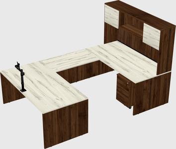 U-shaped desk