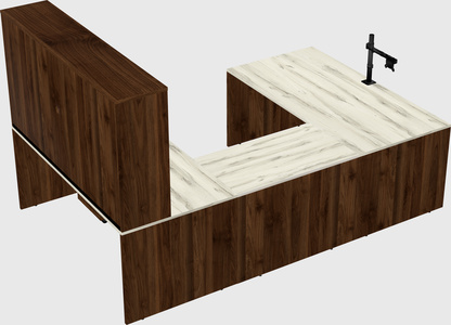 U-shaped desk