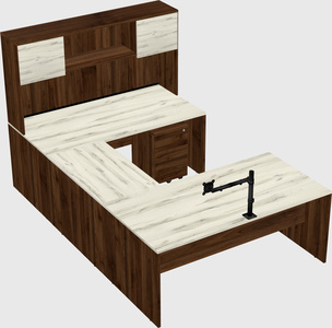 U-shaped desk