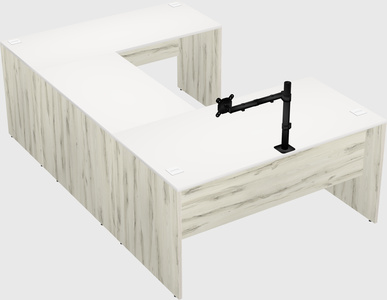 U-shaped desk