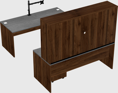 U-shaped desk