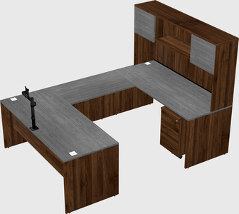 U-shaped desk