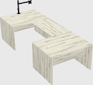 U-shaped desk