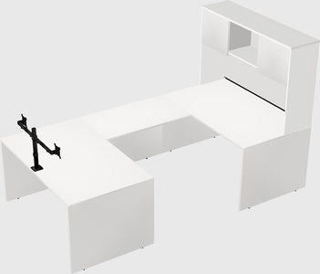 U-shaped desk