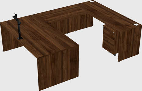 U-shaped desk