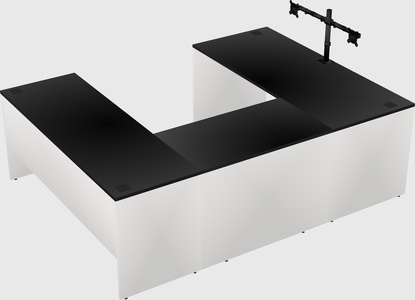 U-shaped desk