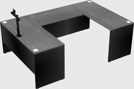 U-shaped desk