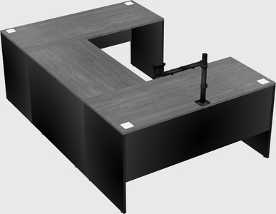 U-shaped desk
