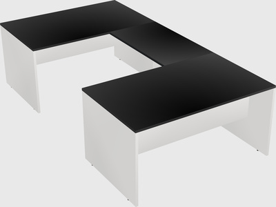 U-shaped desk