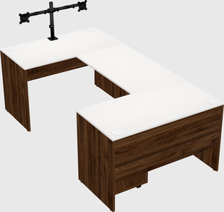 U-shaped desk