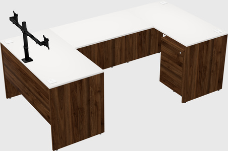 U-shaped desk