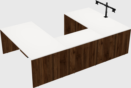U-shaped desk