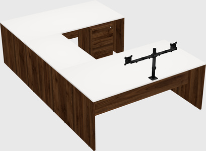 U-shaped desk