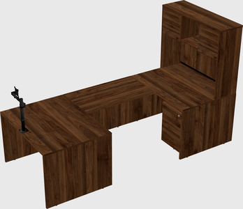 U-shaped desk