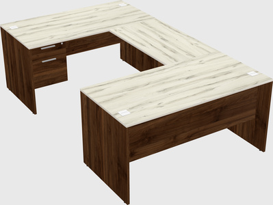 U-shaped desk