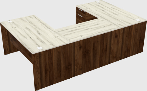 U-shaped desk