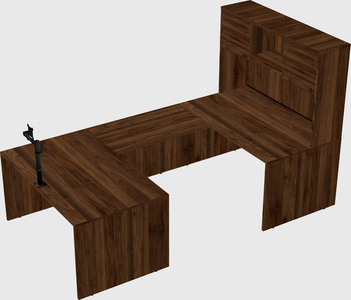 U-shaped desk