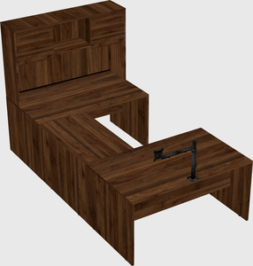 U-shaped desk