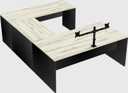 U-shaped desk