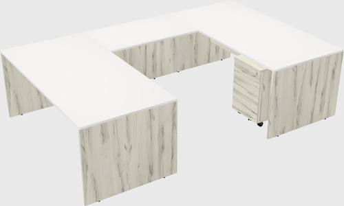 U-shaped desk