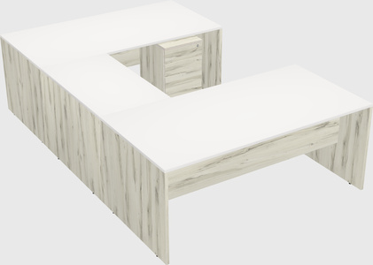 U-shaped desk