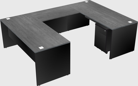 U-shaped desk