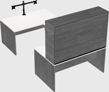 U-shaped desk