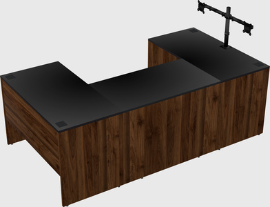 U-shaped desk