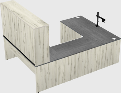 U-shaped desk